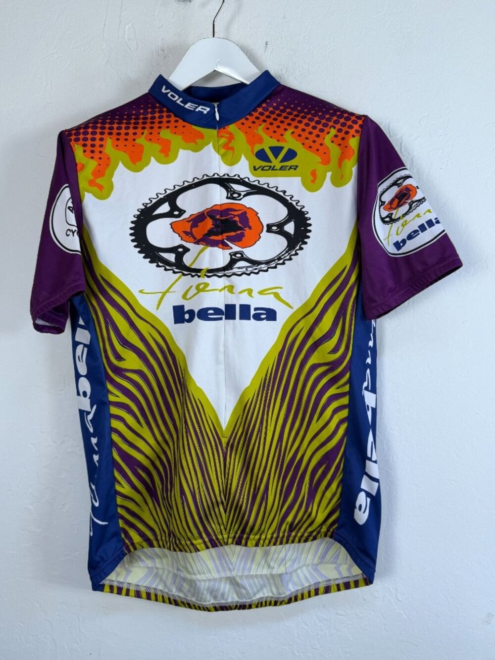 Voler Terra Bella Club Cycling Jersey Mens XL Short Sleeve Full Zip Bike Shirt